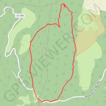 Trace GPS Le tour de la Sacha - Col de Cari, itinéraire, parcours