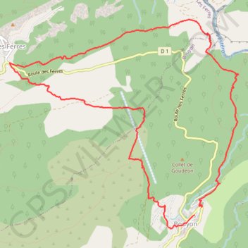Trace GPS Gorges de l'Esteron, itinéraire, parcours