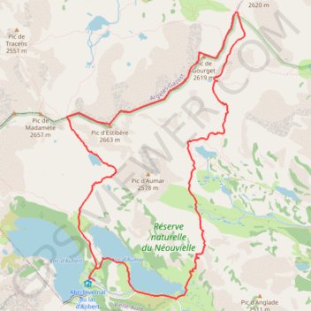 Trace GPS Pic d'Estibère, itinéraire, parcours