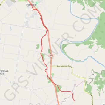 Trace GPS Brisbane Valley Rail Trail: Fernvale - Borallon, itinéraire, parcours