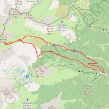 Trace GPS L’ Estany del Diable depuis Formiguères, itinéraire, parcours
