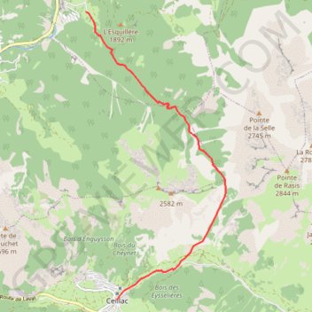 Trace GPS Monbardon, itinéraire, parcours