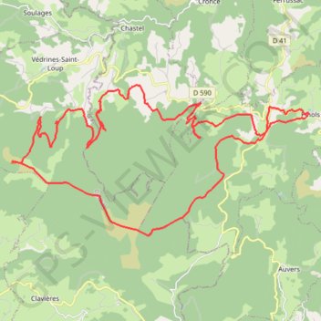 Trace GPS Tour de la Margeride, itinéraire, parcours