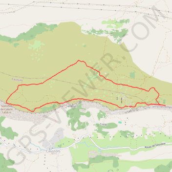 Trace GPS Raquettes sur le Plateau de Calern, itinéraire, parcours