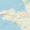 Trace GPS Au cœur de la Bretagne, du mont Saint-Michel à la pointe de Pen-Hir, itinéraire, parcours