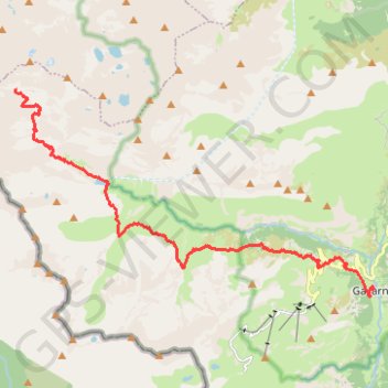 Trace GPS Pyrénées - GR10 - Gavarnie - Baysselance, itinéraire, parcours