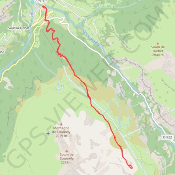 Trace GPS Granges et plateau de Coumély, itinéraire, parcours