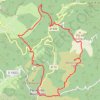 Trace GPS Mont Cayroux, itinéraire, parcours