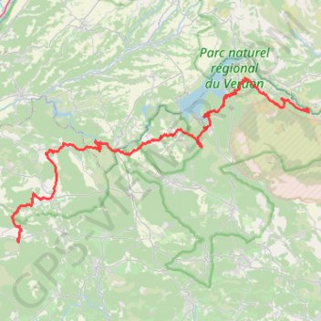 Trace GPS GR99 Randonnée de Saint Martin-de-Pallières aux Gorges du Verdon (Var), itinéraire, parcours