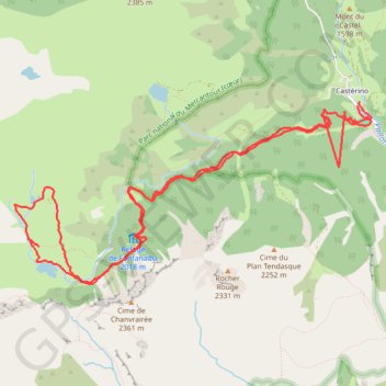 Trace GPS Vallée de Fontanalba, itinéraire, parcours
