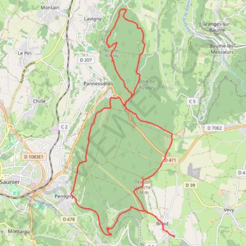 Trace GPS Bois de Rosnay, itinéraire, parcours