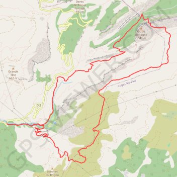 Trace GPS Sainte Baume J1, itinéraire, parcours