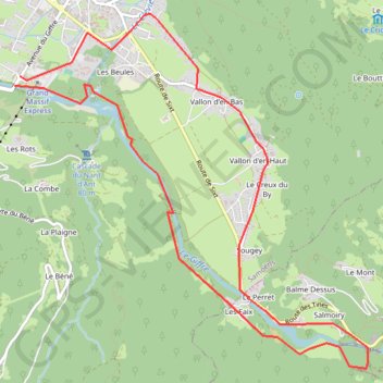 Trace GPS Samoëns, Giffre Tines, itinéraire, parcours