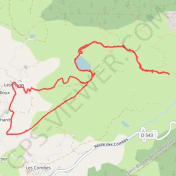 Trace GPS Lac de Barbeyroux, itinéraire, parcours
