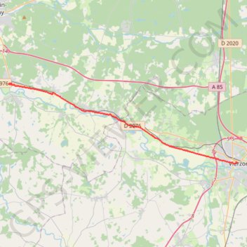 Trace GPS 14 Villefranche/Cher-Vierzon: 25.20 km, itinéraire, parcours