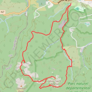 Trace GPS Vallon de Maupas, Maure Vieil, Mont Saint-Martin, piste des Œufs de Bouc, itinéraire, parcours