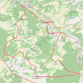 Trace GPS Sur la Route des Cisterciens, itinéraire, parcours