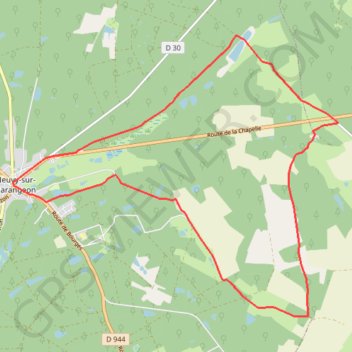 Trace GPS Les Tourbières, itinéraire, parcours