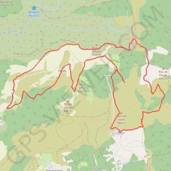 Trace GPS Le circuit des Maquisards - Fournes-Cabardès, itinéraire, parcours