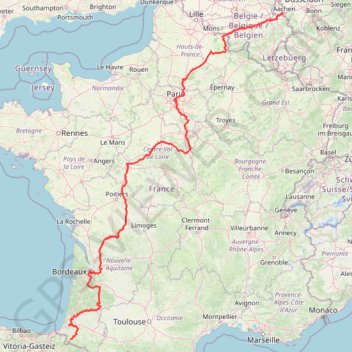 Trace GPS Eurovelo3, itinéraire, parcours