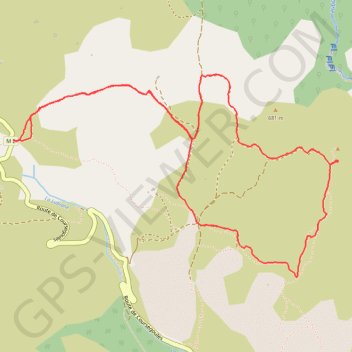 Trace GPS Circuit du plan des Noves, itinéraire, parcours