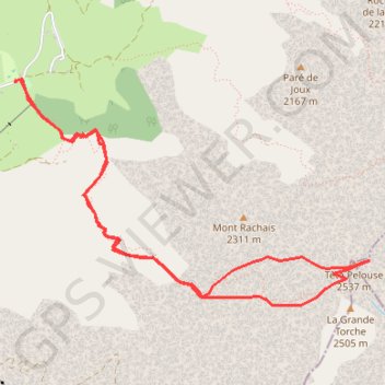 Trace GPS Tête Pelouse, itinéraire, parcours
