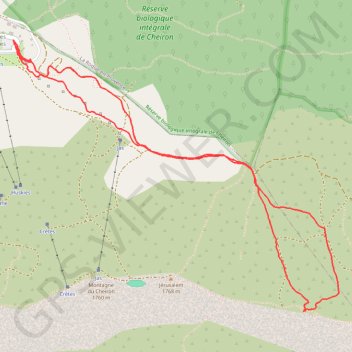 Trace GPS Raquettes au sud-est de Gréolières-les-neiges, itinéraire, parcours