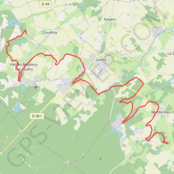 Trace GPS Rigole de Courpalet, itinéraire, parcours