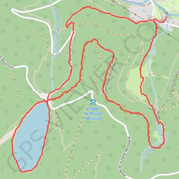 Trace GPS Tour du Lac des Corbeaux - La Bresse, itinéraire, parcours