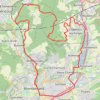 Trace GPS Boucle Montbéliard Brevilliers Brognard à vélo, itinéraire, parcours