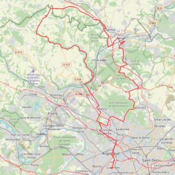 Trace GPS Randonnée "La Franconvilloise", itinéraire, parcours