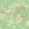 Trace GPS La ChampduF 2022 - trail du Ban du Centenaire - 35km - noir, itinéraire, parcours