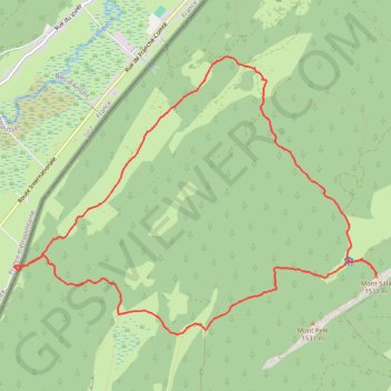 Trace GPS Le Mont Sala depuis La Bourbe, itinéraire, parcours