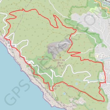 Trace GPS Les Crêtes de La Ciotat, itinéraire, parcours