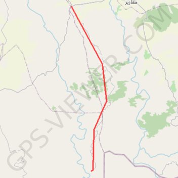Trace GPS C4. Parcours des arganiers en pays Zaer, itinéraire, parcours