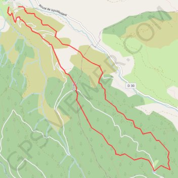 Trace GPS Grand tour camping osseja, itinéraire, parcours