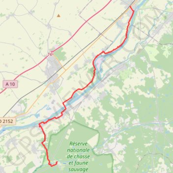 Trace GPS De Beaugency à Chambord, itinéraire, parcours