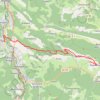 Trace GPS L'Ariège à pied - Le Sentier Cathare - De Foix à Roquefixade, itinéraire, parcours