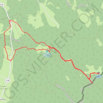 Trace GPS Sortie Raquettes au Pré Poncet La Jaïque, itinéraire, parcours