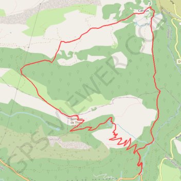 Trace GPS La montagne de Thiey, itinéraire, parcours