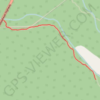 Trace GPS Roche Miette Canyon, itinéraire, parcours