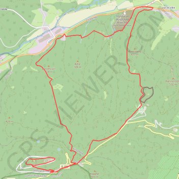 Trace GPS Le Haut-Kœnigsbourg de Val de Ville, itinéraire, parcours