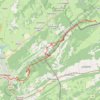 Trace GPS Grande Traversée du Jura (GTJ) - Les Seignes - Pontarlier, itinéraire, parcours