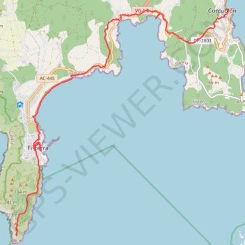 Trace GPS SE47-Corcubión-Fisterra, itinéraire, parcours
