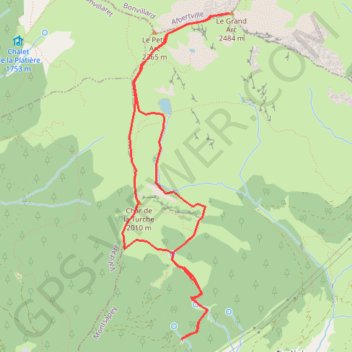 Trace GPS Le Grand Arc - Maurienne, itinéraire, parcours