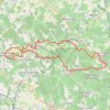 Trace GPS St Sulpice vers La Chapelle 40.1 kms, itinéraire, parcours