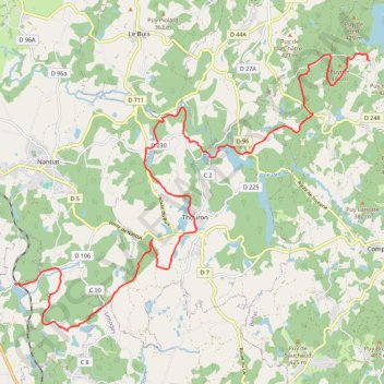 Trace GPS Haute Vienne à pied, itinéraire, parcours