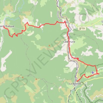 Trace GPS Cheylard-La Bastide Puylaurent, itinéraire, parcours
