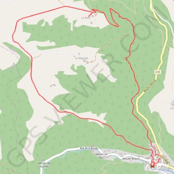 Trace GPS La Ferme du Bos - Blesle, itinéraire, parcours