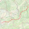 Trace GPS Pelgrimsweg van Vezelay deel 1 Z Vezelay - Nevers - Gargilesse, itinéraire, parcours